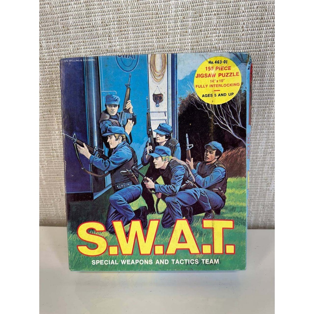 Vintage 1975 S.W.A.T. TV Show Jigsaw Puzzle 150pc HG Toys - 039-3 Puzzle (78)